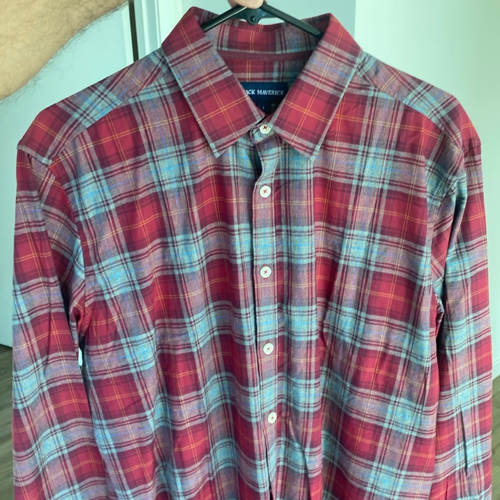 Jack Maverick flannel button down size L